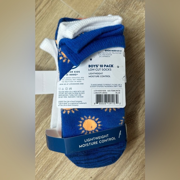 Boys Socks Low Cut Size 8.5-2 - Picture 4 of 5